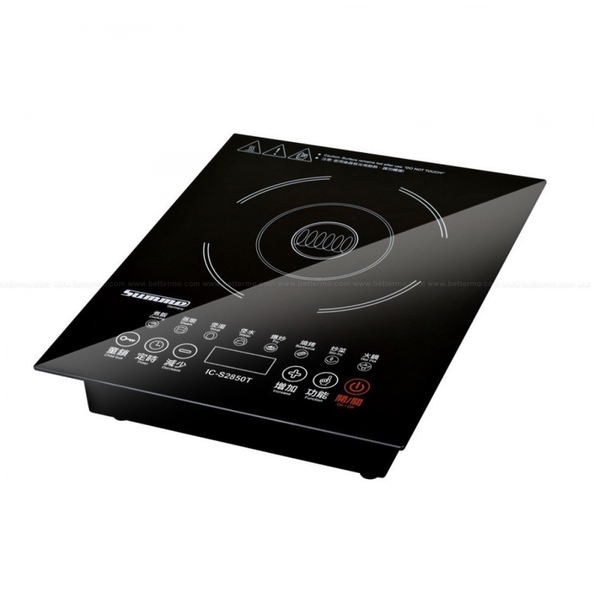 德國卓爾 Summe IC-S2850T 33厘米嵌入/座檯式電磁爐：2800W大功率，防爆鈦晶面板，多種烹飪功能